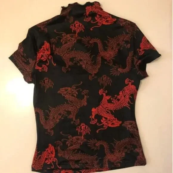 Cut out hollow, high neck top from Shein, Size S. - Picture 2 of 5